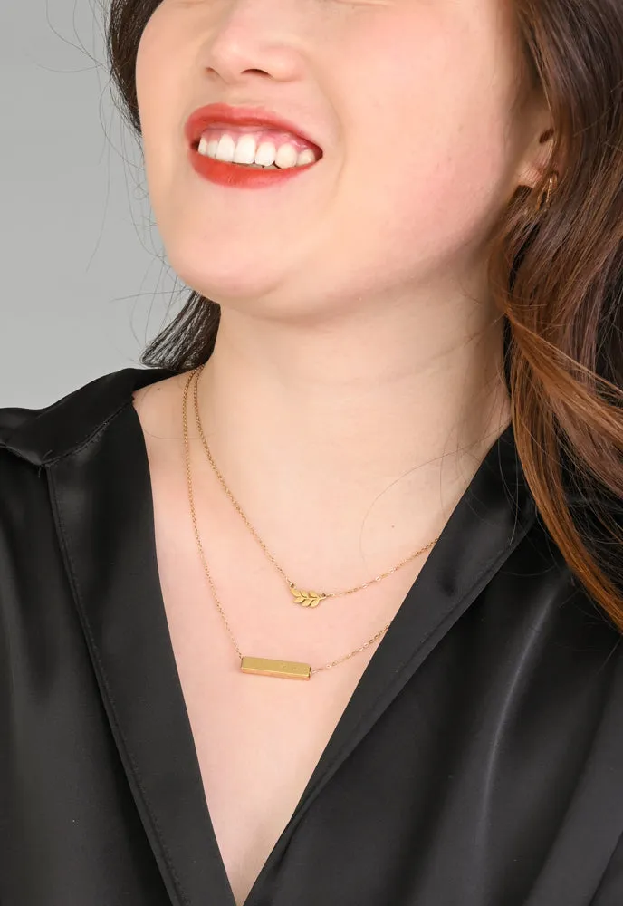 Walk Humbly Bar Necklace sold by Starfish Project product image thumbnail 2