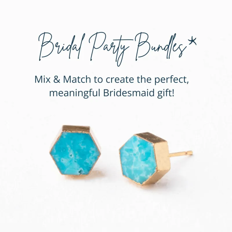 Bridal Party Stud Earring Bundle made by Starfish Project
