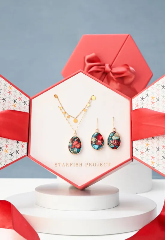 Mosaic Jasper Layering Gift Set sold by Starfish Project