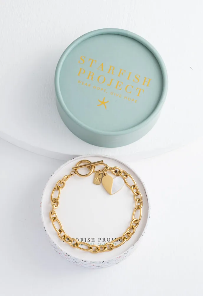 Give Hope Bracelet in Gold sold by Starfish Project product image thumbnail 3