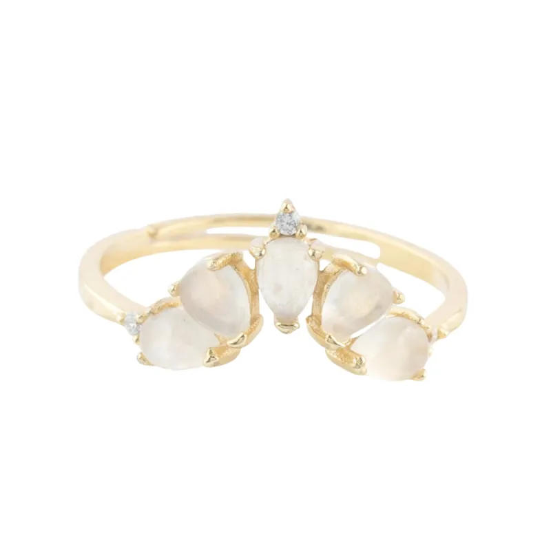 Celestial Moonstone Ring made by Starfish Project