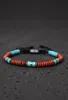 Nomadic Turquoise & Red Jasper Rope Beaded Bracelet sold by Starfish Project