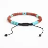 Nomadic Turquoise & Red Jasper Rope Beaded Bracelet sold by Starfish Project