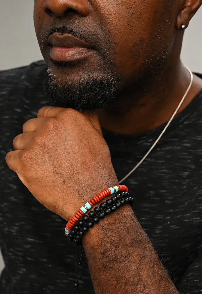 Nomadic Turquoise & Red Jasper Rope Beaded Bracelet sold by Starfish Project product image thumbnail 3