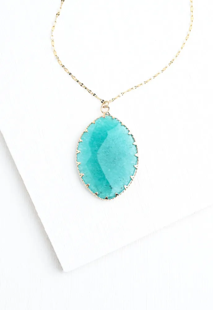 Radiant Light Crystal Necklace in Aqua sold by Starfish Project product image thumbnail 2