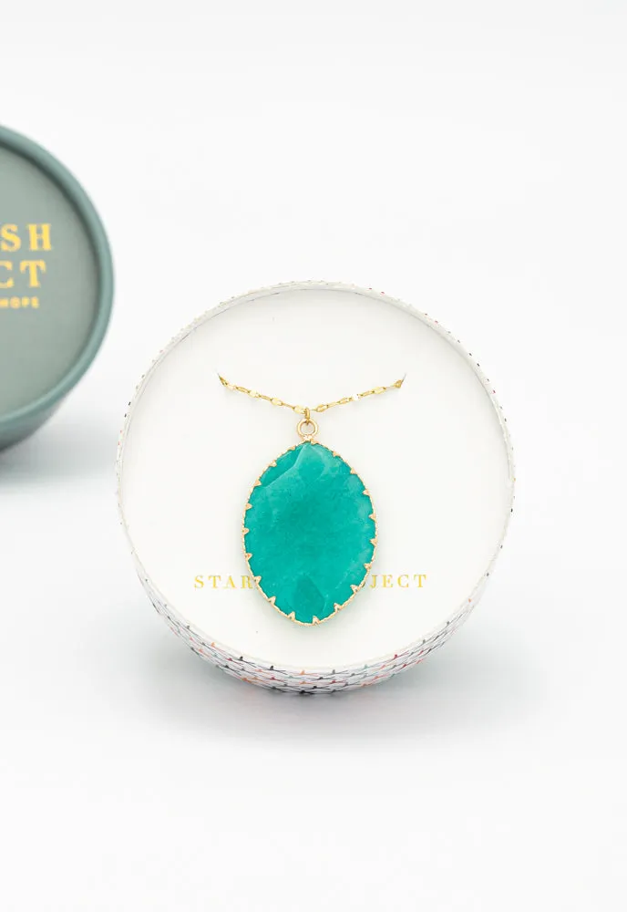 Radiant Light Crystal Necklace in Aqua sold by Starfish Project product image thumbnail 4