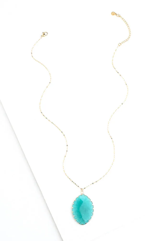 Radiant Light Crystal Necklace in Aqua sold by Starfish Project product image thumbnail 5