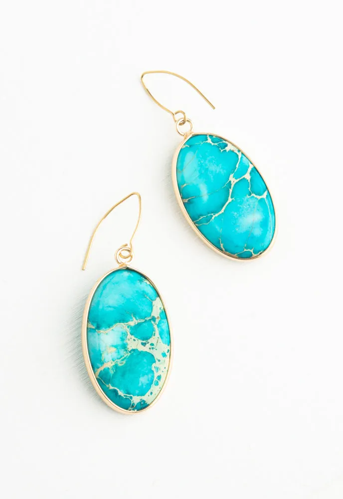 Tranquil Emperor Stone Earrings sold by Starfish Project product image thumbnail 2