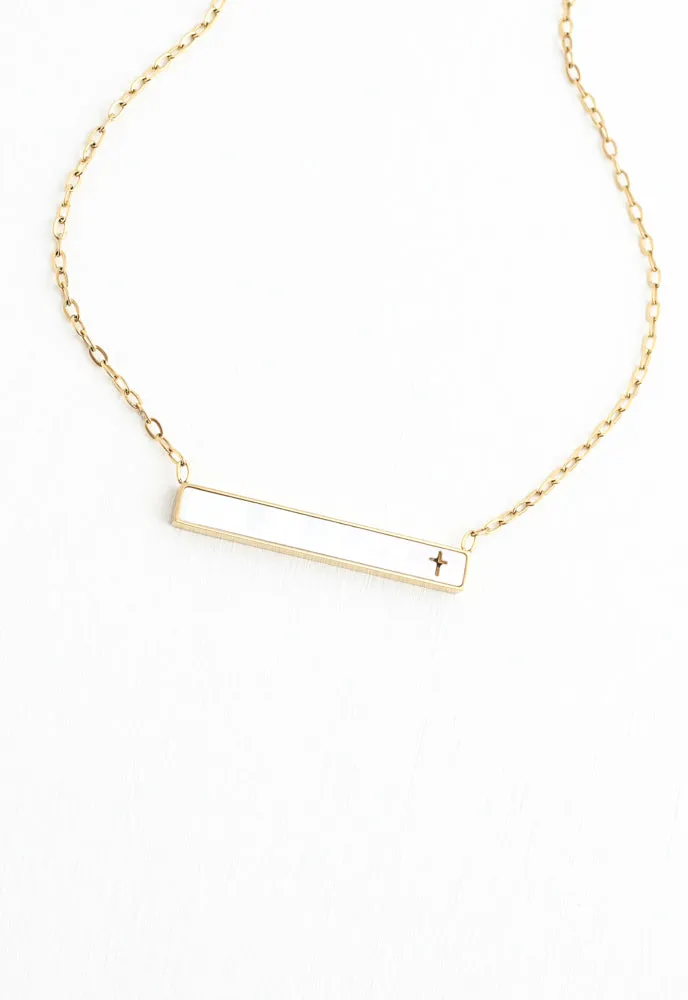 Lenore Cross Bar Necklace sold by Starfish Project