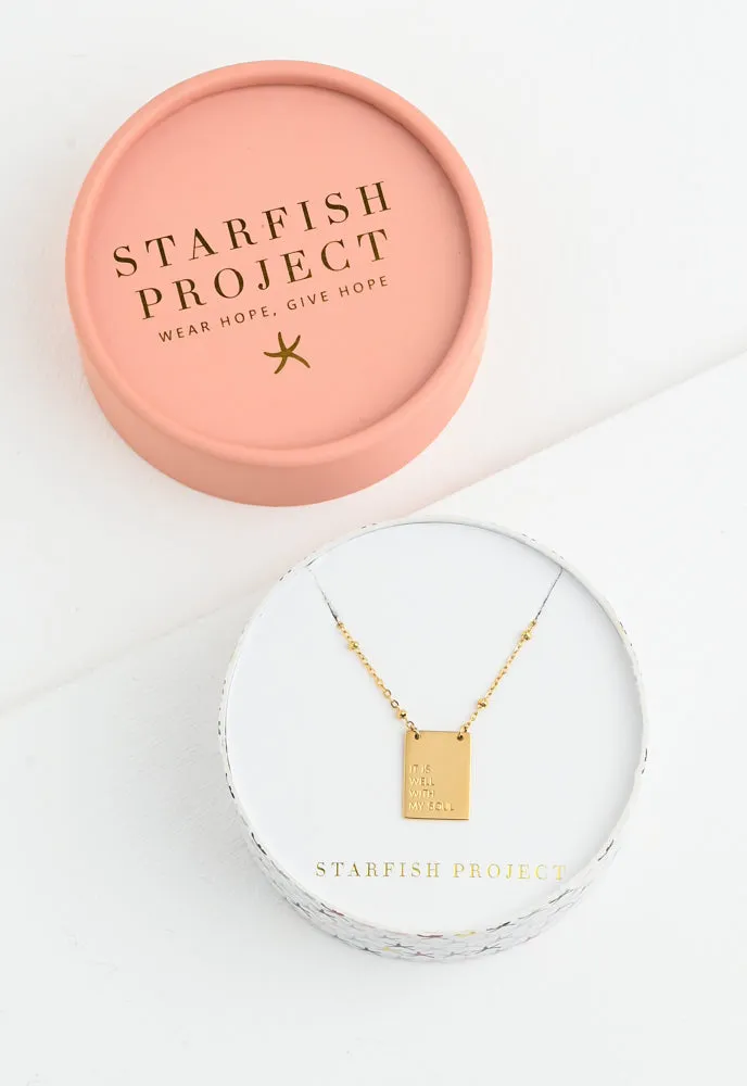 It Is Well Necklace sold by Starfish Project product image thumbnail 4