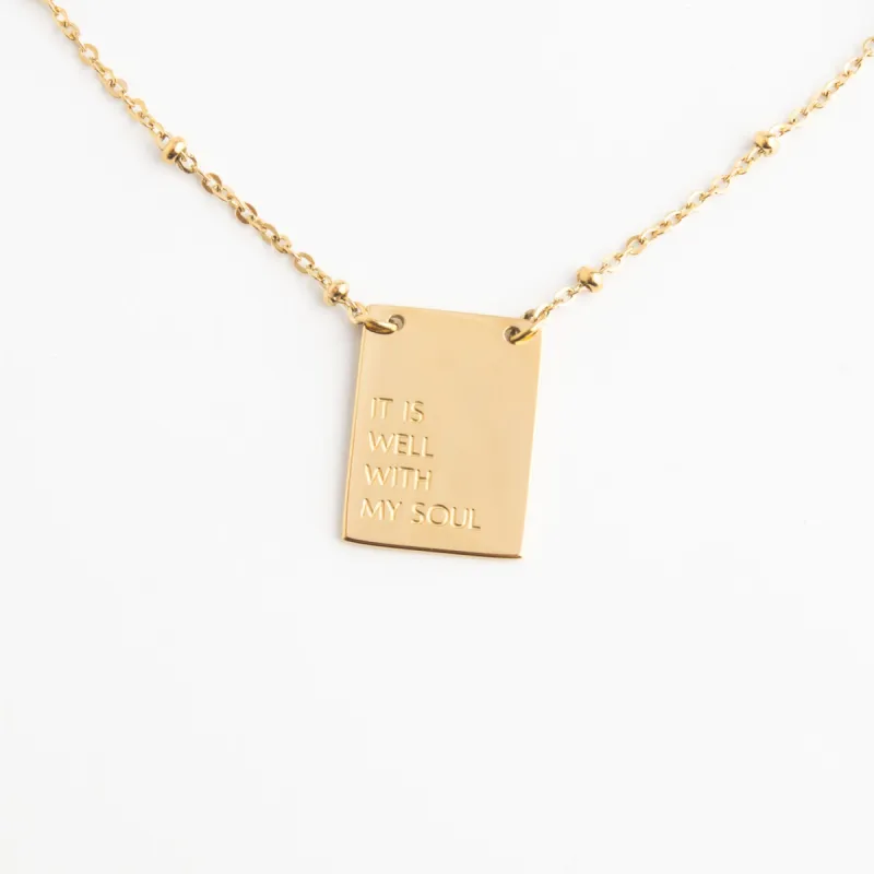 It Is Well Necklace sold by Starfish Project