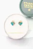 Desert Bloom Diamond Turquoise Studs sold by Starfish Project