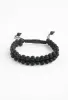 Helix Matte Black Agate Rope Beaded Bracelet sold by Starfish Project