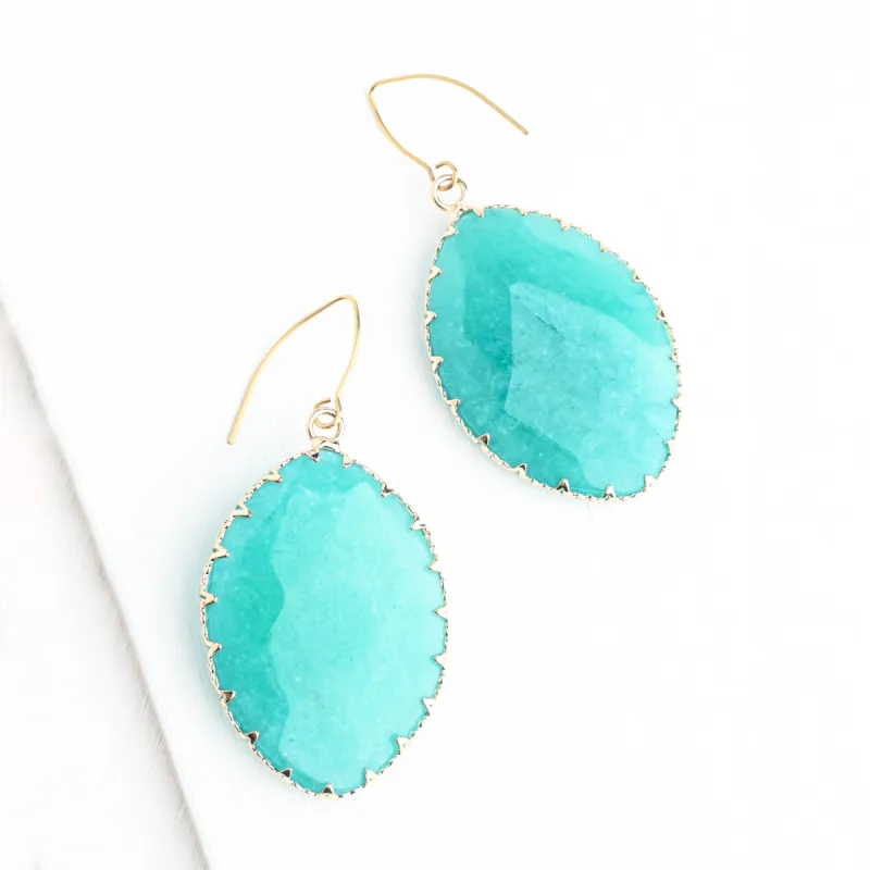 Radiant Light Crystal Earrings in Aqua sold by Starfish Project
