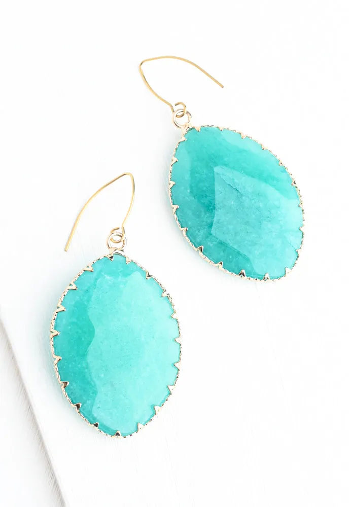 Radiant Light Crystal Earrings in Aqua sold by Starfish Project product image thumbnail 2