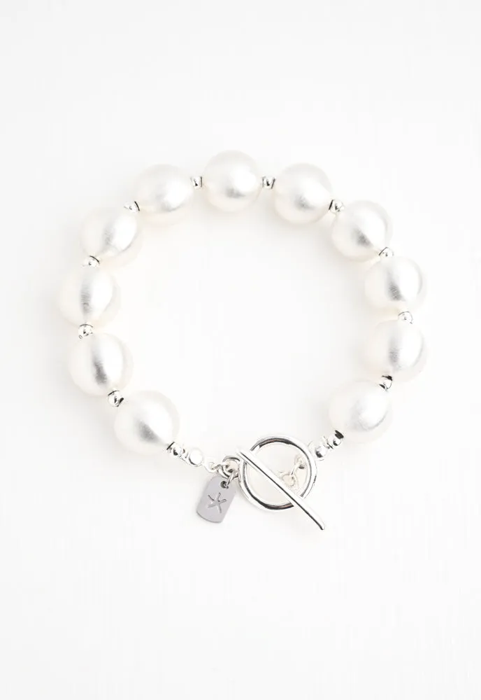En Vogue Ball Bracelet in Silver sold by Starfish Project