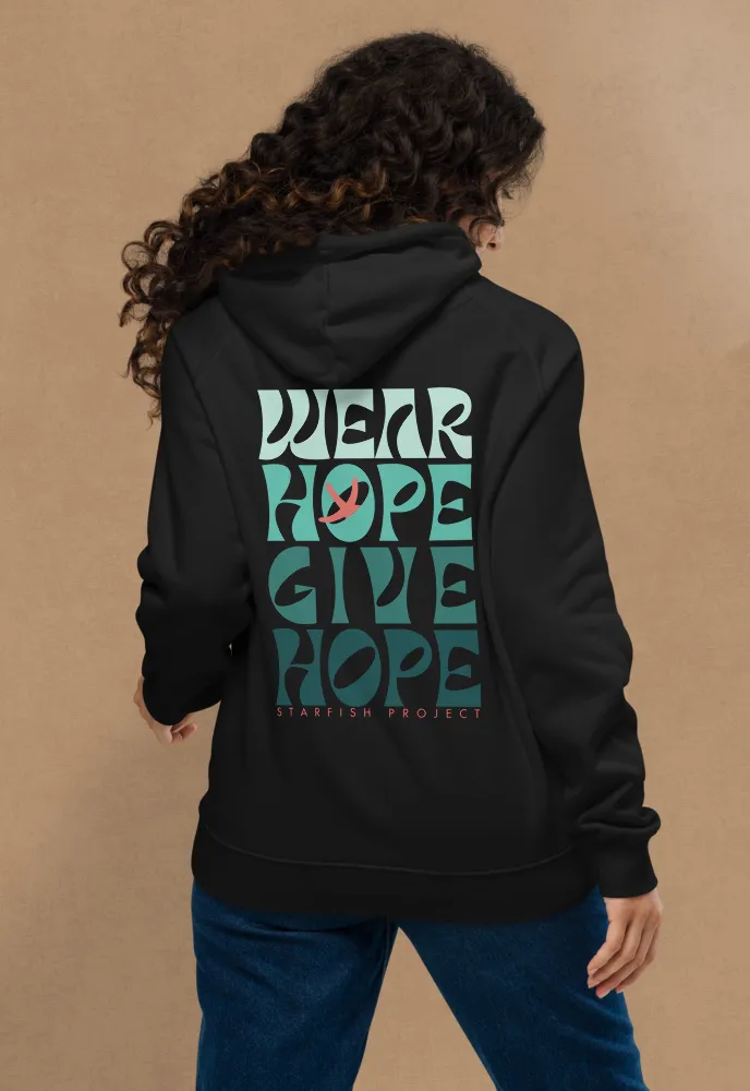 Wear Hope Unisex Eco Raglan Hoodie sold by Starfish Project product image thumbnail 5
