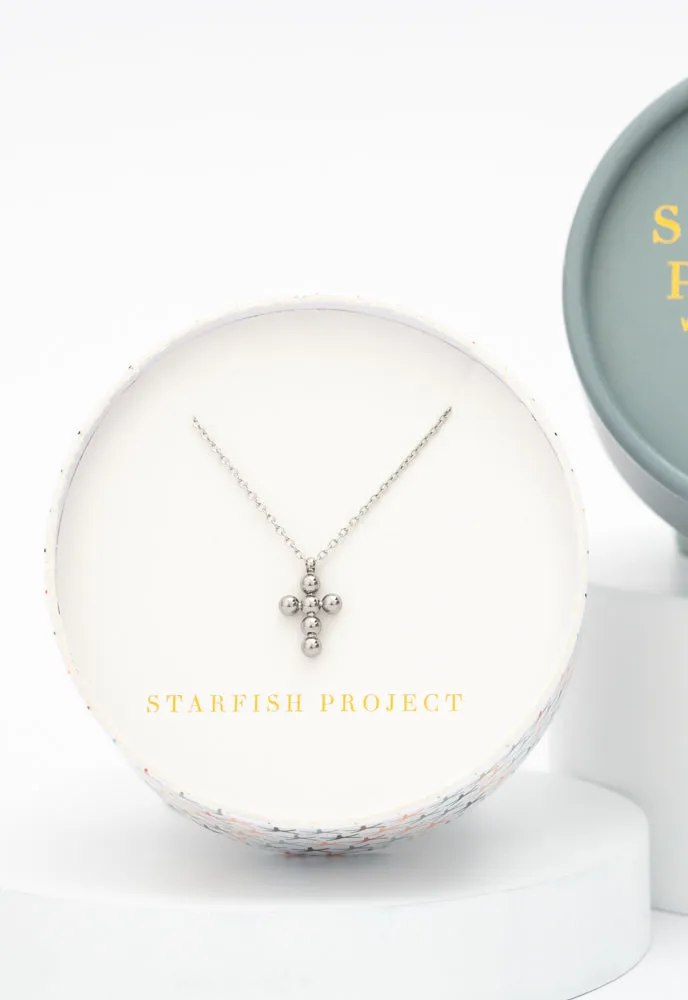 Perfect Harmony Silver Cross Necklace sold by Starfish Project product image thumbnail 3