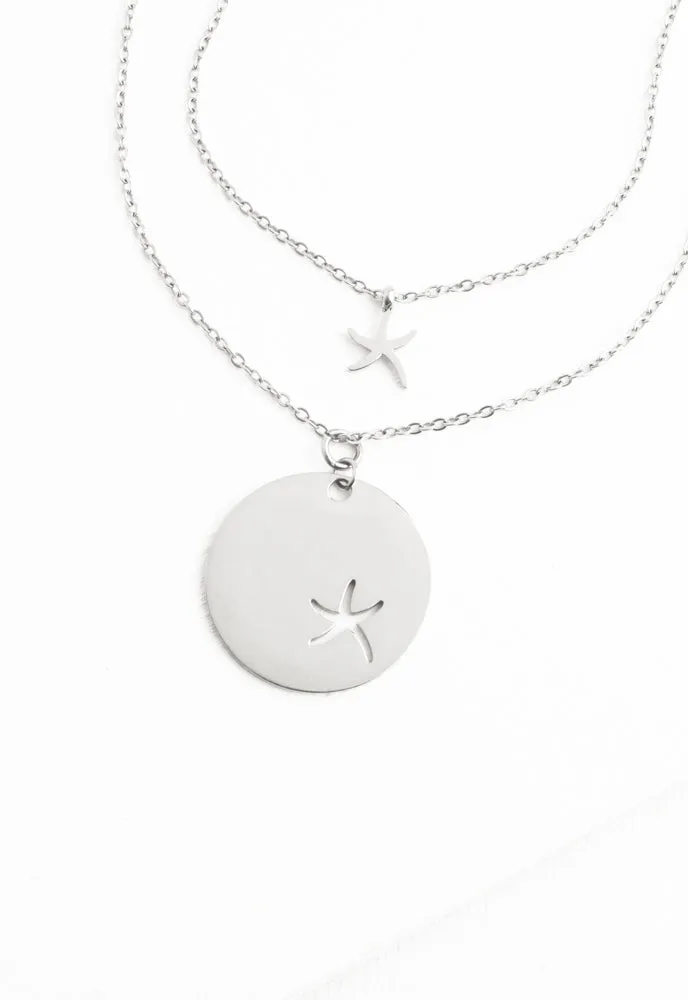 Community Silver Starfish Pendant Necklace Set sold by Starfish Project product image thumbnail 2