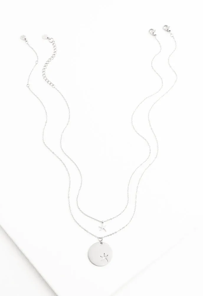 Community Silver Starfish Pendant Necklace Set sold by Starfish Project product image thumbnail 4