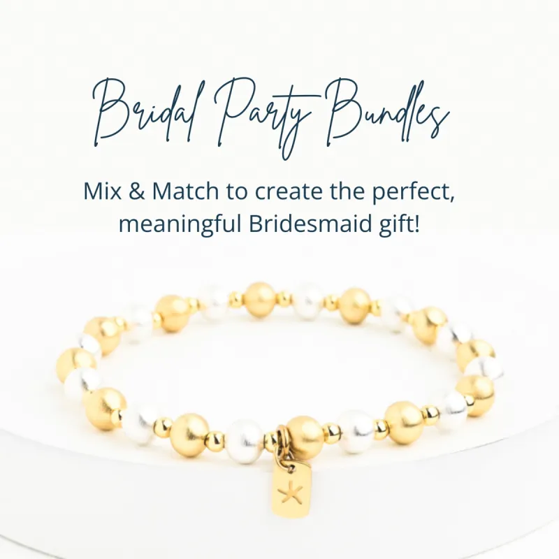Bridal Party Pearl and Shine Bracelet Bundle sold by Starfish Project