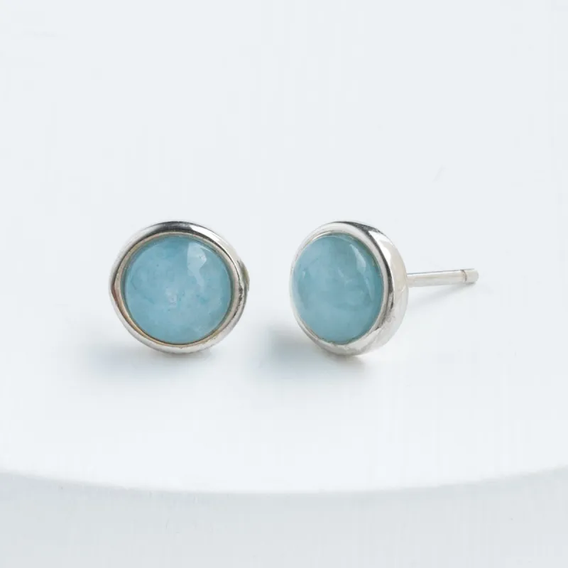 Breathe Aquamarine Studs sold by Starfish Project