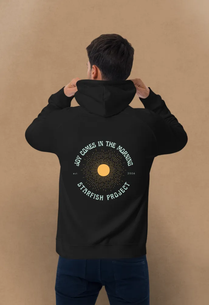 Joy Unisex Eco Raglan Hoodie sold by Starfish Project product image thumbnail 3