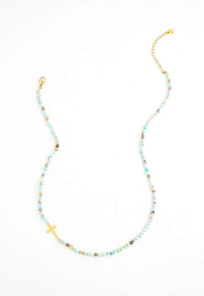 Faithful Necklace in Turquoise sold by Starfish Project product image thumbnail 4