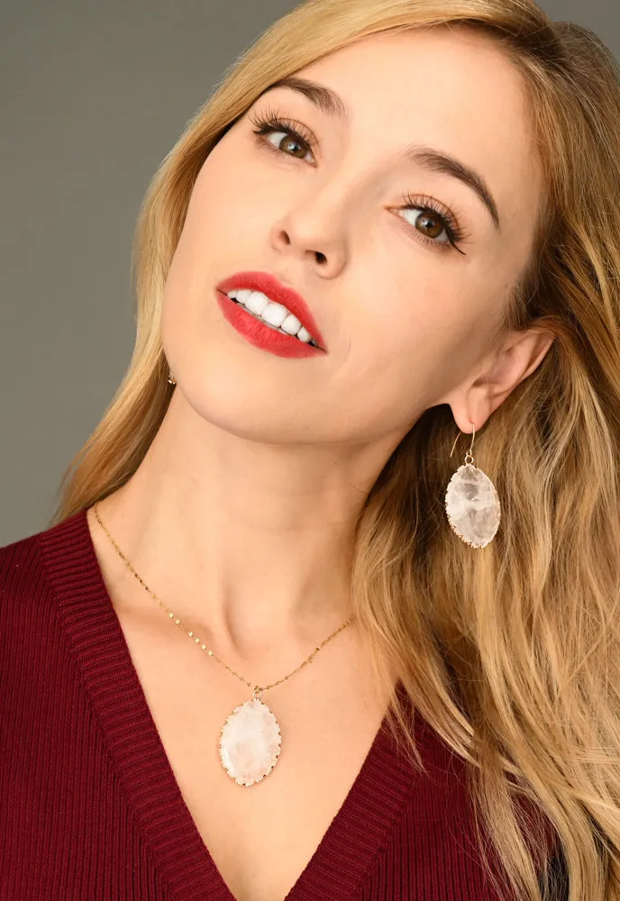 Radiant Light Crystal Necklace in Ivory sold by Starfish Project product image thumbnail 2