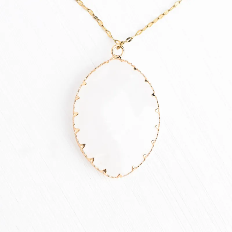 Radiant Light Crystal Necklace in Ivory sold by Starfish Project