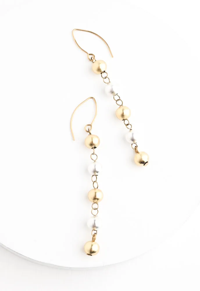 Fusion Two-Toned Beaded Drop Earrings sold by Starfish Project