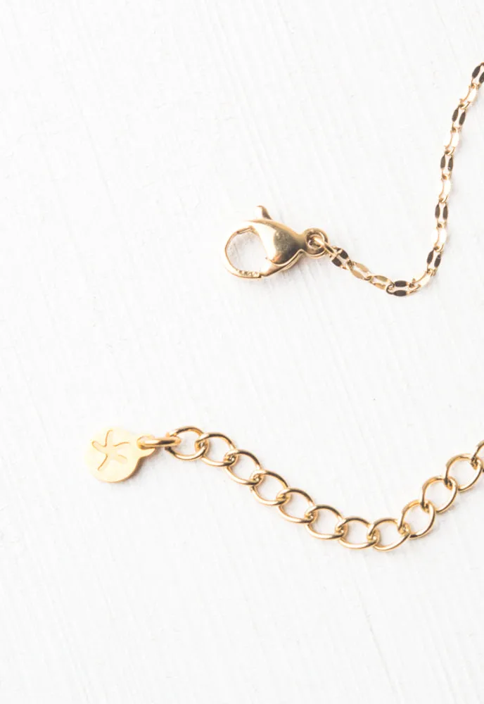 Wear Blue Gold Heart Necklace sold by Starfish Project product image thumbnail 5