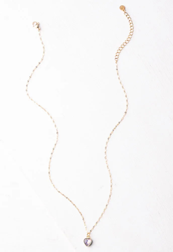 Wear Blue Gold Heart Necklace sold by Starfish Project product image thumbnail 4