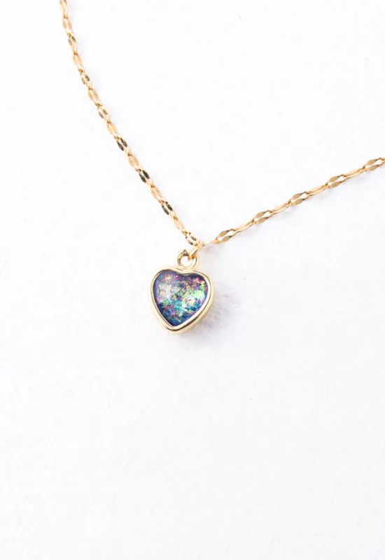Wear Blue Gold Heart Necklace sold by Starfish Project