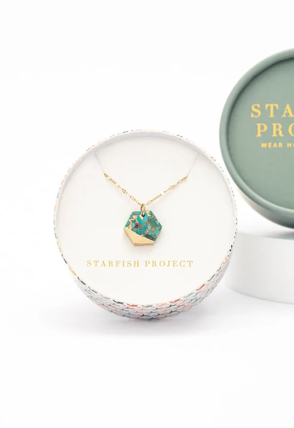 Restored Hope Turquoise Necklace sold by Starfish Project product image thumbnail 3