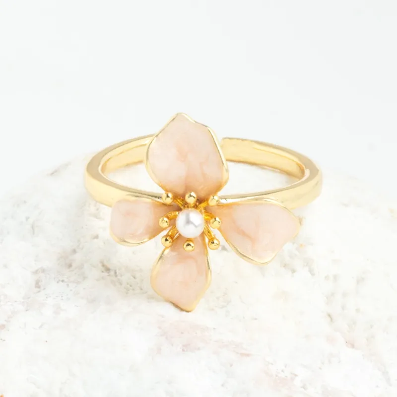 Hope in Bloom Ring in Misty Rose made by Starfish Project