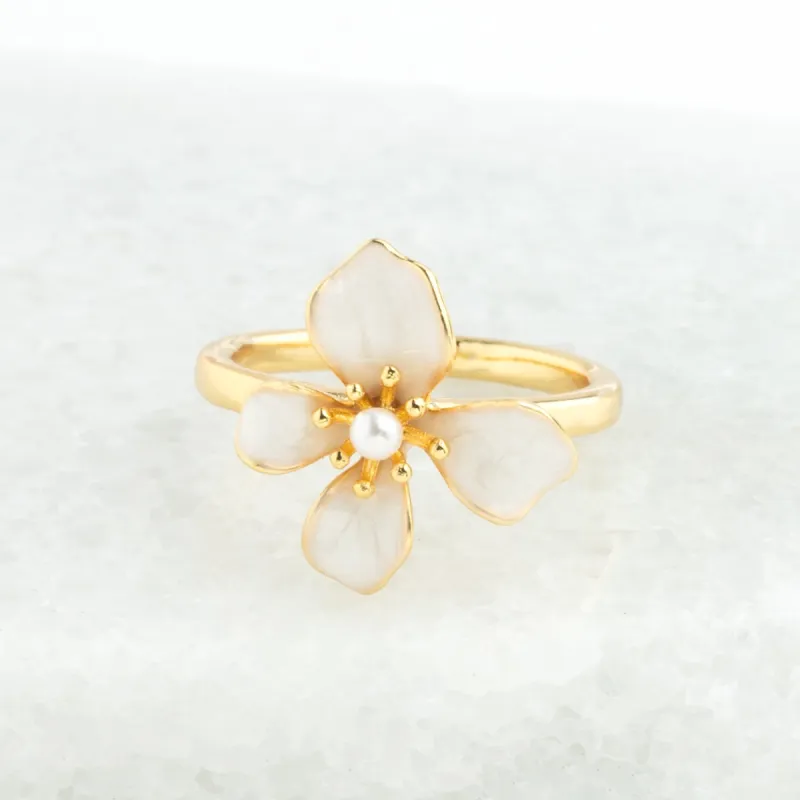 Hope in Bloom Ring in Tuscan Tan made by Starfish Project
