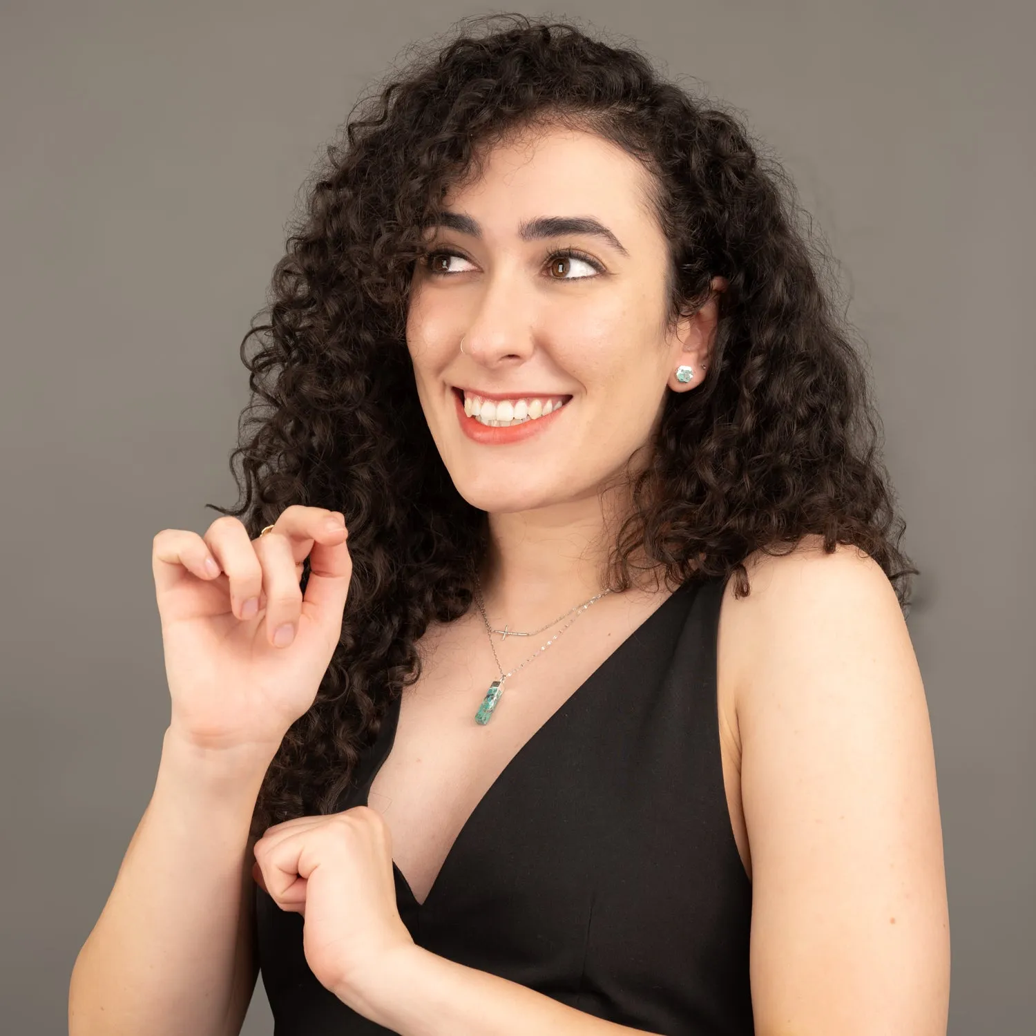 Radiant Cross Necklace in Silver sold by Starfish Project product image thumbnail 2