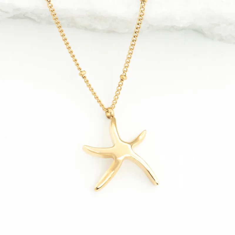 Starfish Hope Necklace in Gold sold by Starfish Project