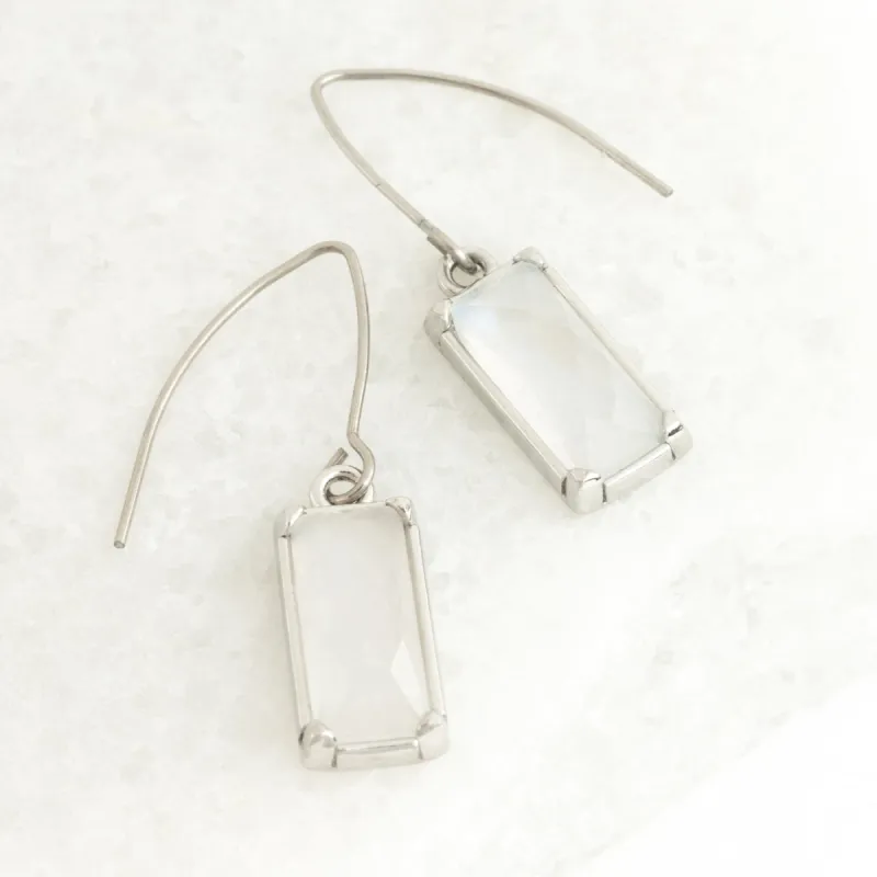 Moonlit Grace Earrings in Silver & Moonstone sold by Starfish Project