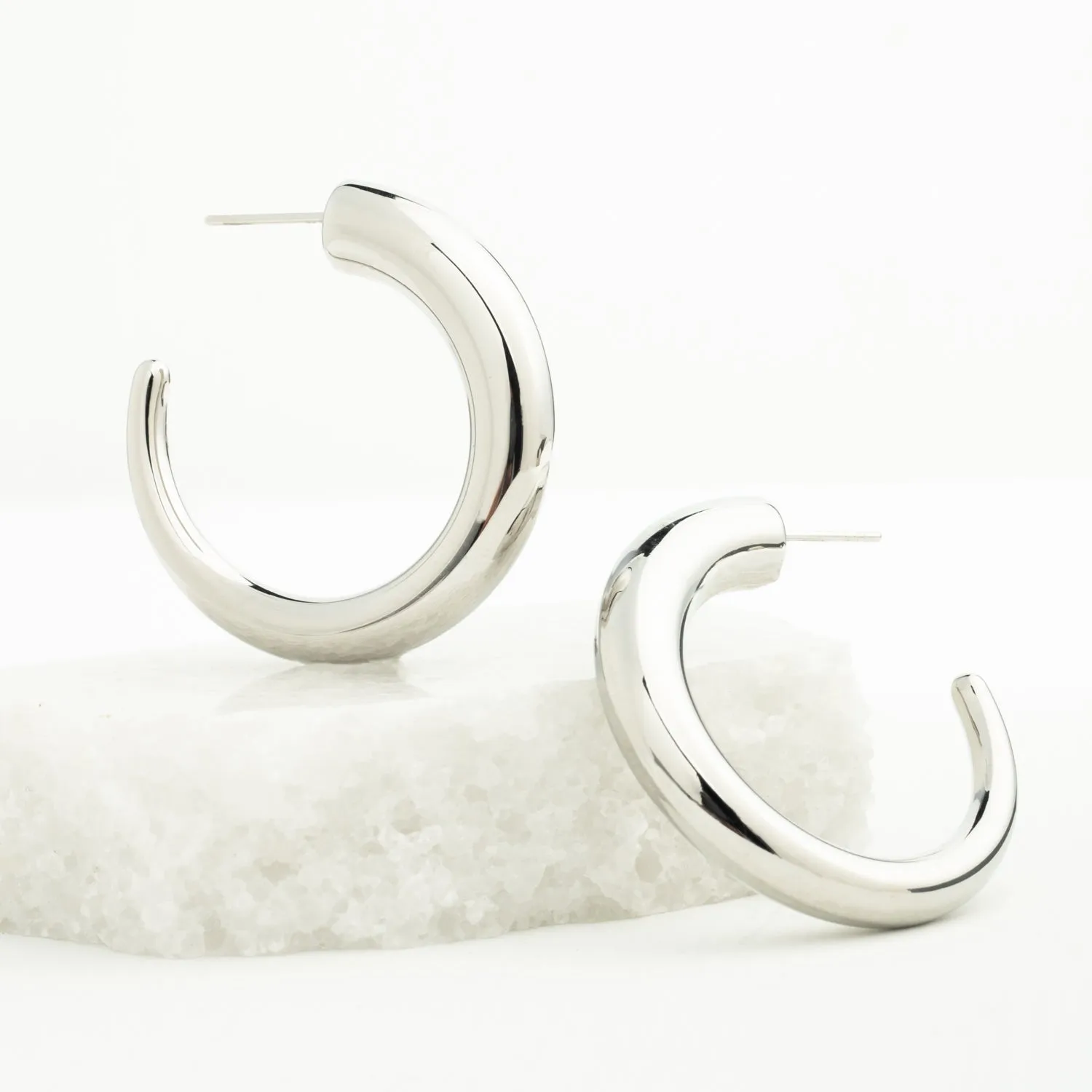 Silver Grace Hoops sold by Starfish Project