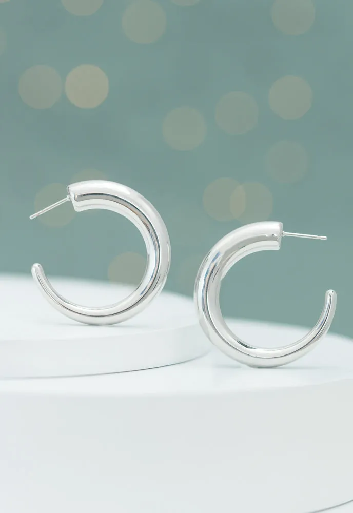 Silver Grace Hoops sold by Starfish Project product image thumbnail 5