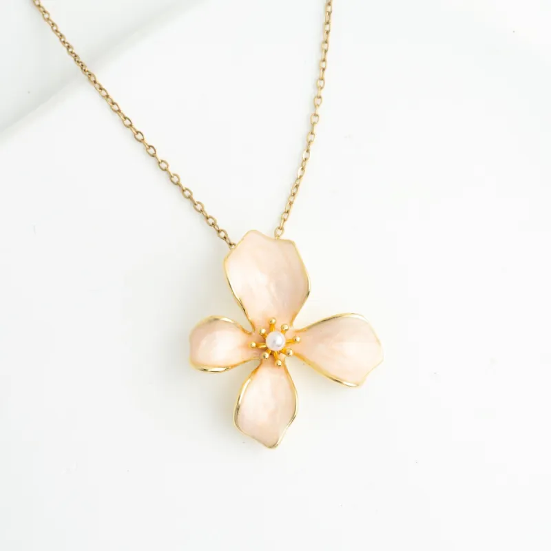 Hope in Bloom Necklace in Misty Rose sold by Starfish Project