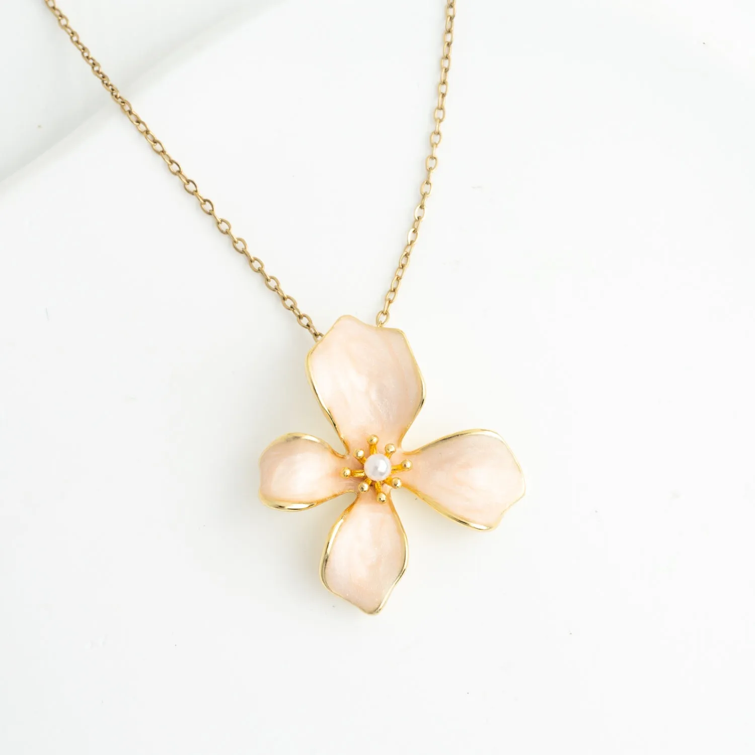 Hope in Bloom Necklace in Misty Rose sold by Starfish Project