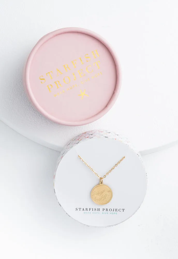 Mountain Adventure Necklace in Gold sold by Starfish Project product image thumbnail 3