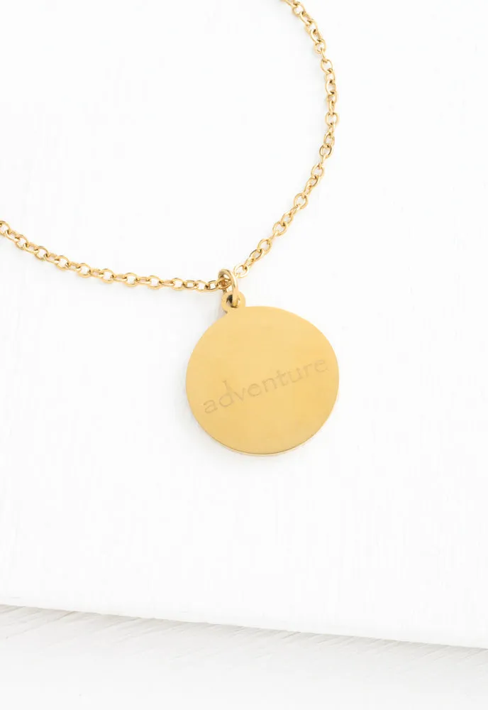 Mountain Adventure Necklace in Gold sold by Starfish Project product image thumbnail 4