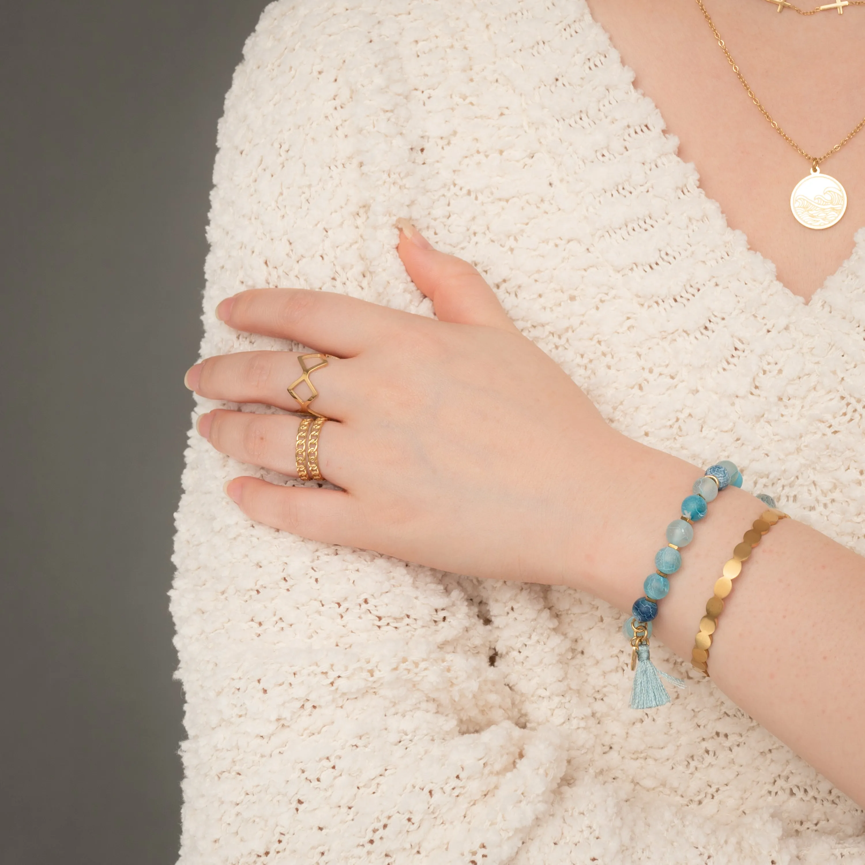 Ocean Adventure Necklace in Gold sold by Starfish Project product image thumbnail 2