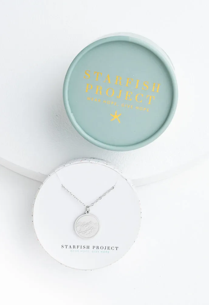 Mountain Adventure Necklace in Silver sold by Starfish Project product image thumbnail 3