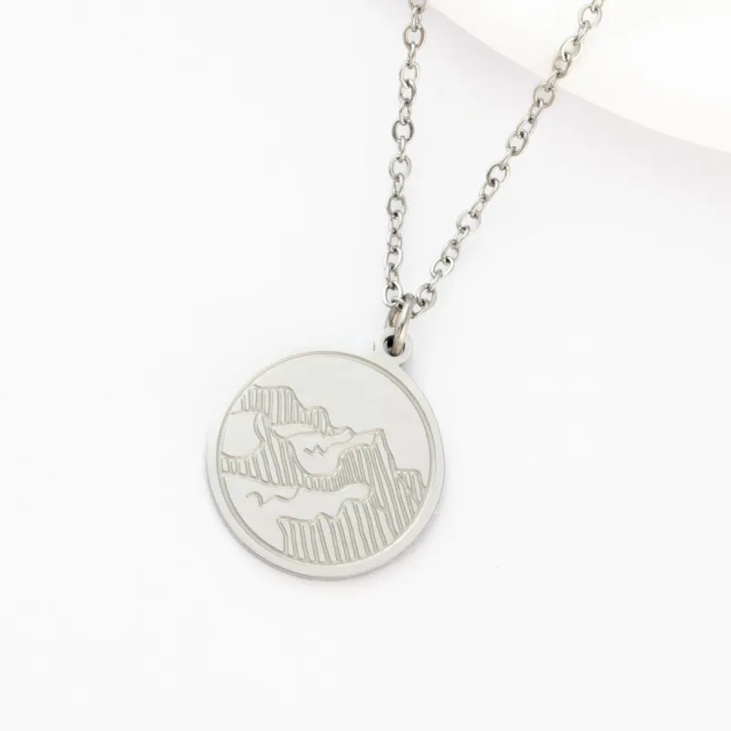 Mountain Adventure Necklace in Silver sold by Starfish Project