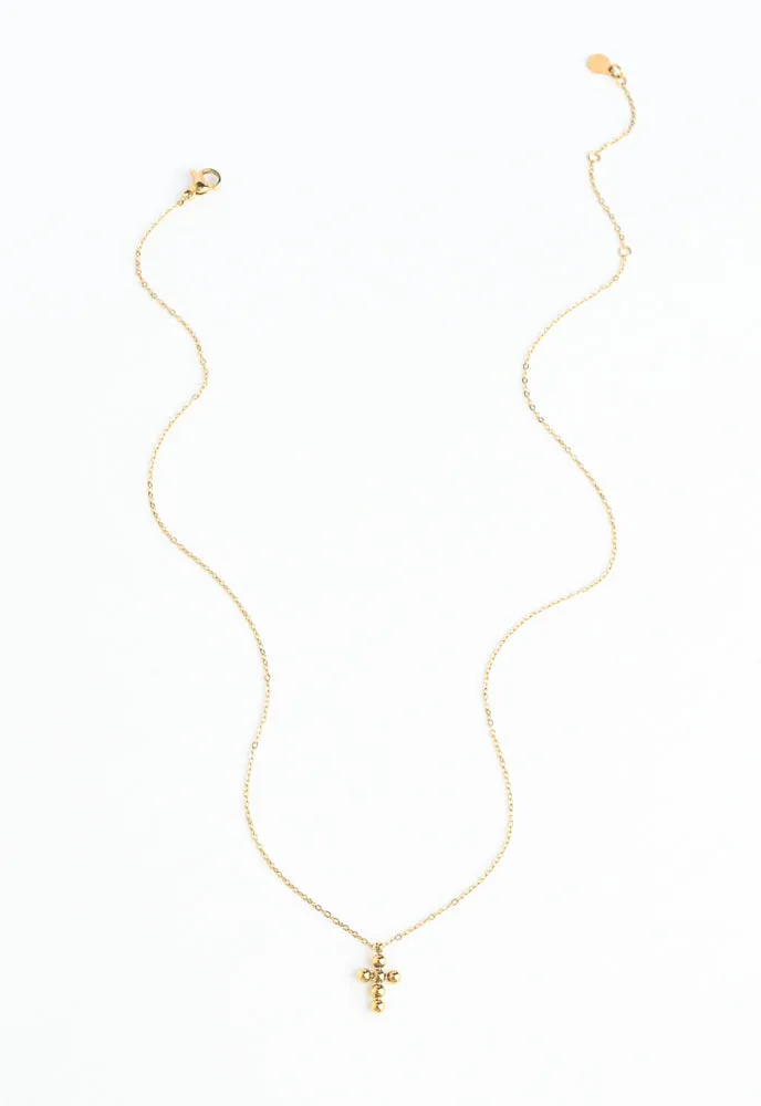 Perfect Harmony Gold Cross Necklace sold by Starfish Project product image thumbnail 4